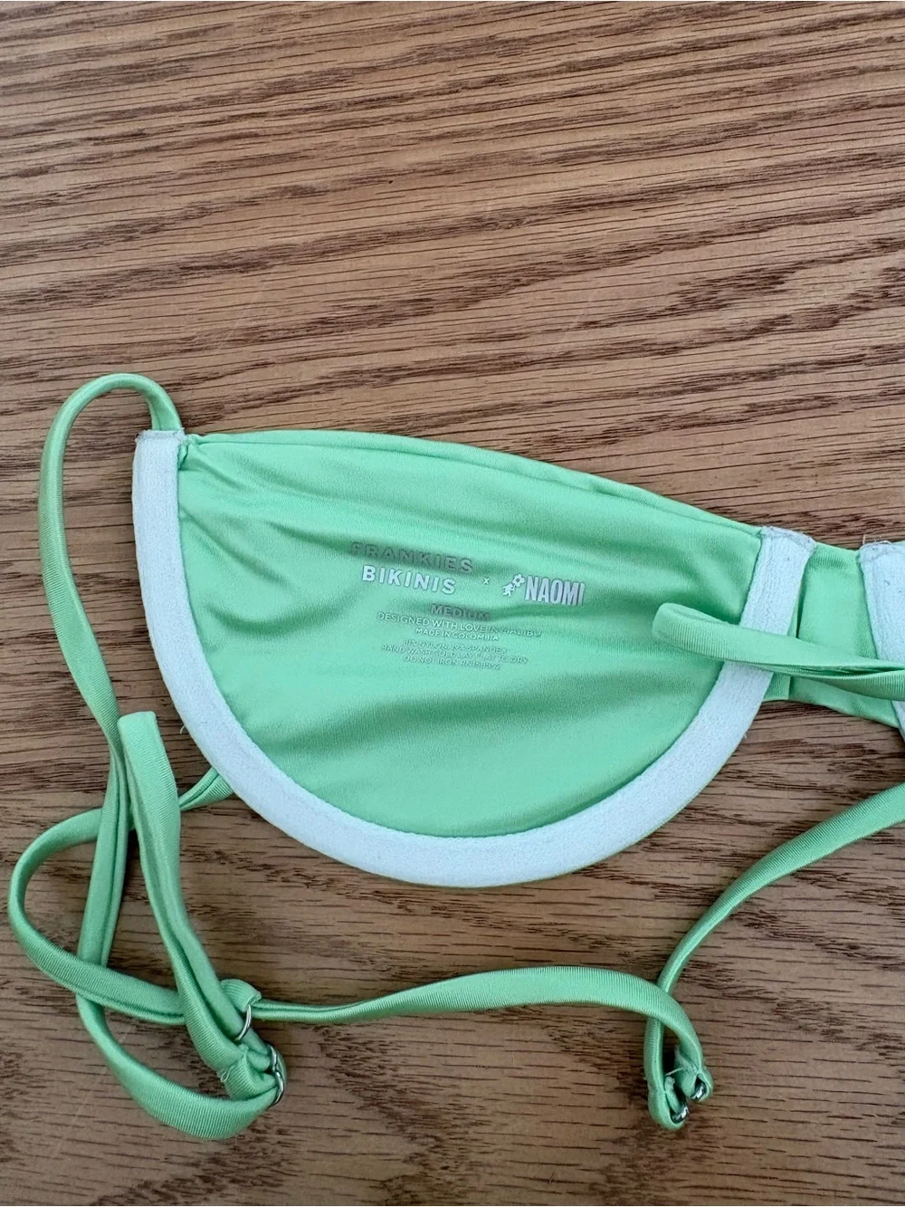 Frankie’s bikinis Green String Bikini Swim Set